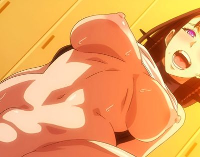 はちゃめちゃ状態になってる学園でスゴ乳女子たちが裸でヤリまくり♪